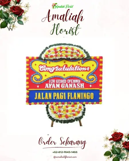 Sewa Papan Bunga Basa Ampek Balai Tapan